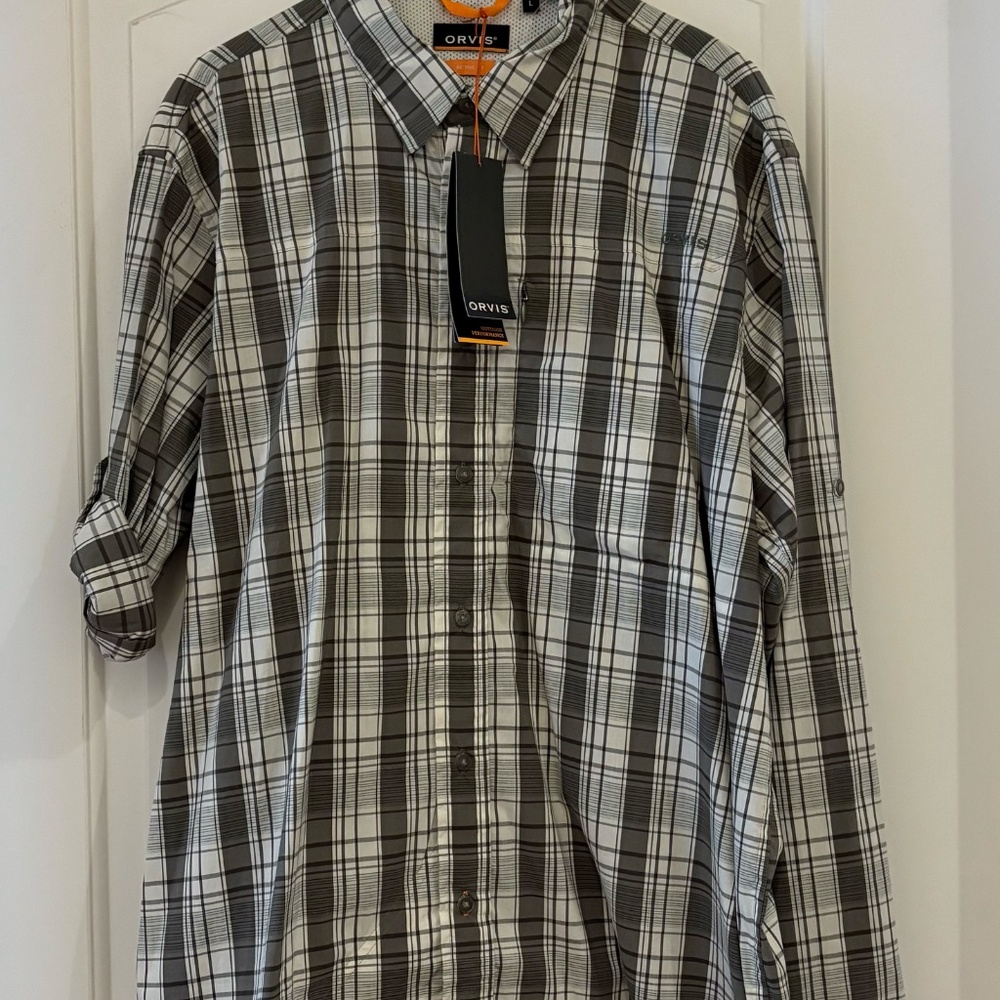 Orvis active fit longsleeve shirt size large